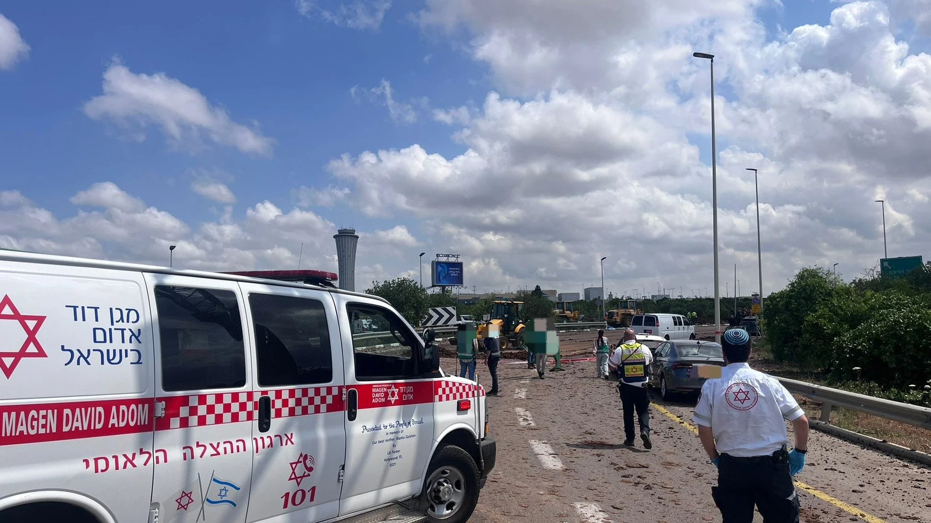 Impacto misil hutí aeropuerto Ben Gurión